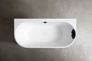 Ванна из искусственного камня ABBER Leipzig AM9916 170x80см белый матовый